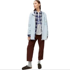 NWT Urban Outfitters BDG Blair Denim Hooded Shirt Jacket Light Wash Size XXS